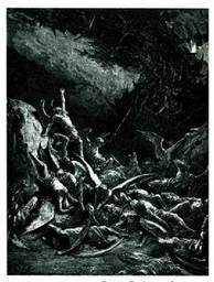 Gustave Dore-ren grabatua, Milton-en �Paradisu galdua� libururako.<br><br>
